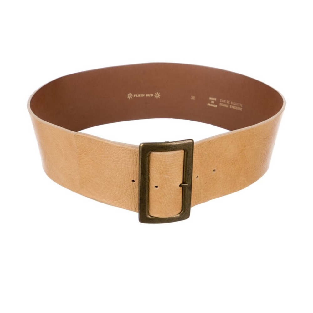 Plein Sud Tan Leather Belt
